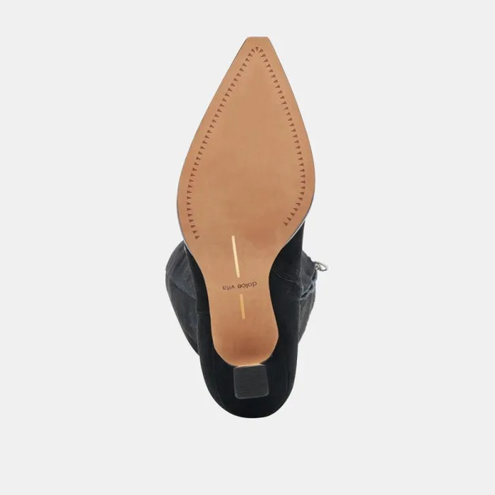 Dolce Vita Auggie Boots Onyx Suede Women Boots and Booties