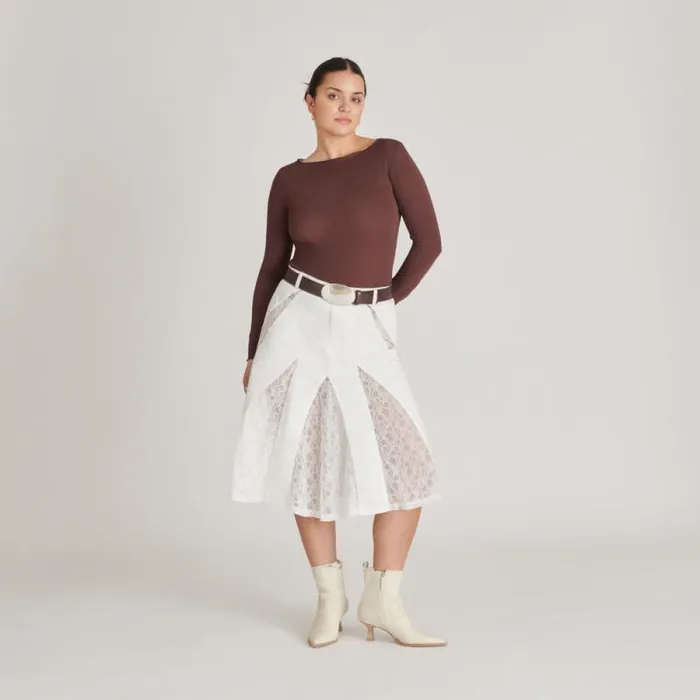 Dolce Vita Austin Boots Ivory Denim Women Boots and Booties