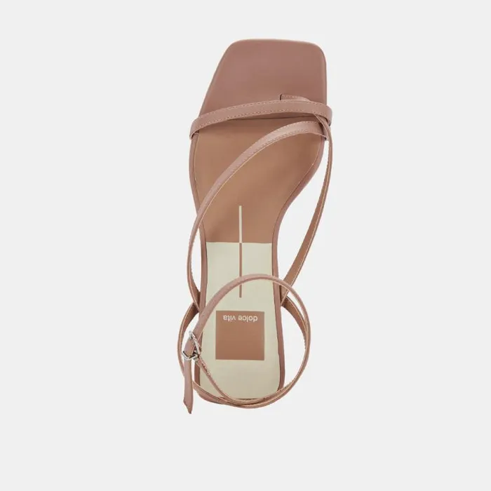 Dolce Vita Baylor Heels Cafe Leather Women Sandals