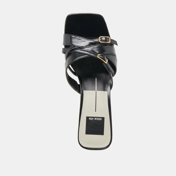 Dolce Vita Bryant Heels Midnight Crinkle Patent Women Heels