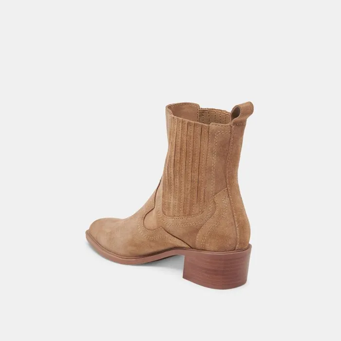 Dolce Vita Brylee H2O Wide Booties Mushroom Suede Women Boots and Booties
