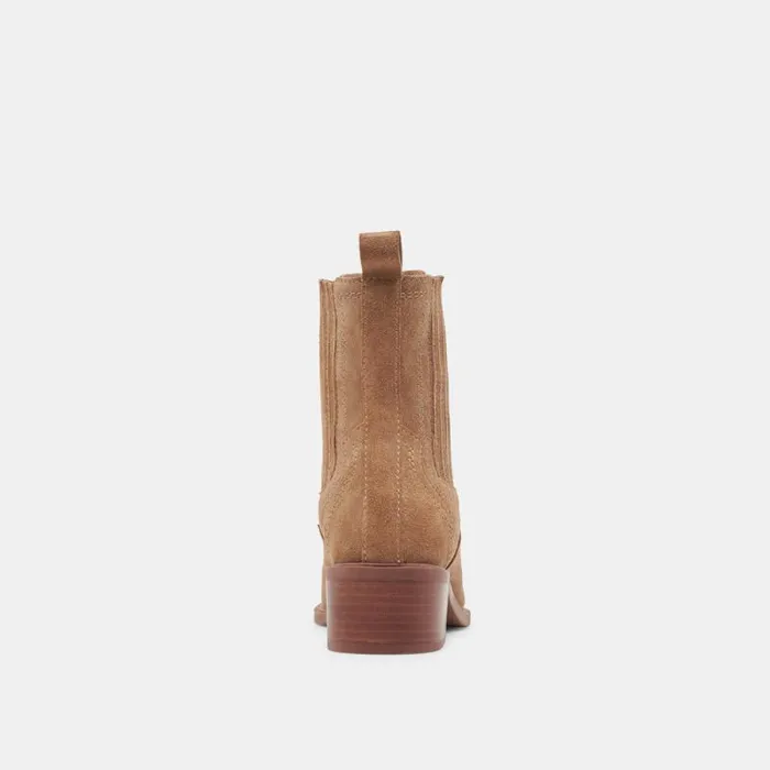 Dolce Vita Brylee H2O Wide Booties Mushroom Suede Women Boots and Booties