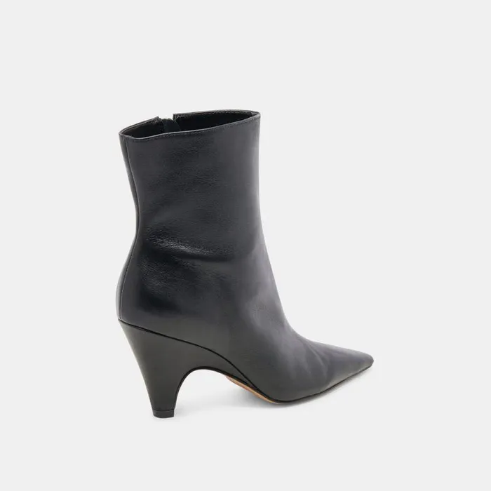 Dolce Vita Calico Booties Black Leather Women Boots and Booties