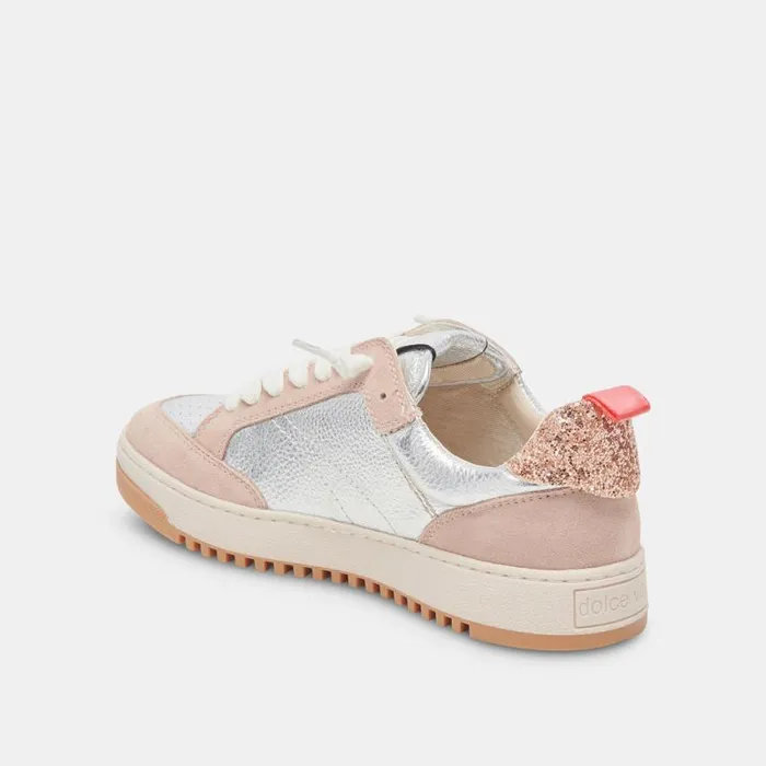 Dolce Vita Calil Sneakers Blush Multi Metallic Leather Women Sneakers