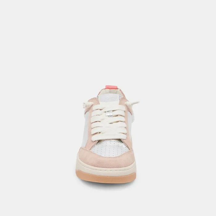 Dolce Vita Calil Sneakers Blush Multi Metallic Leather Women Sneakers