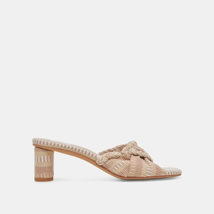 Dolce Vita Dallie Heels Natural Multi Woven Women Heels