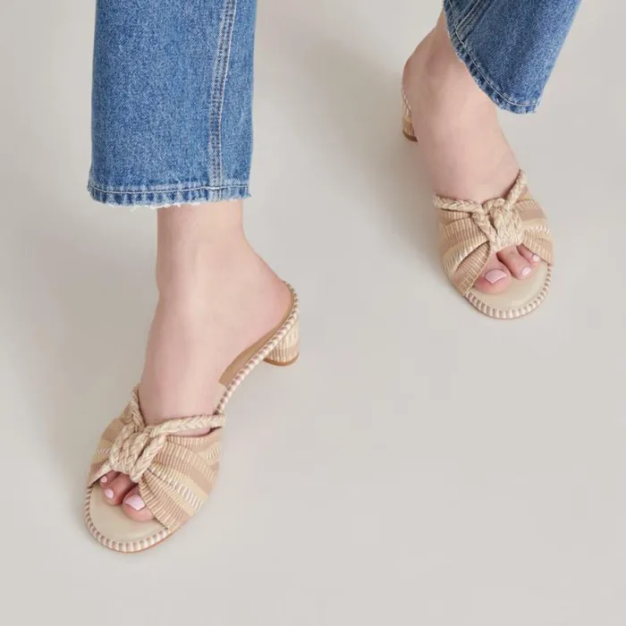 Dolce Vita Dallie Heels Natural Multi Woven Women Heels