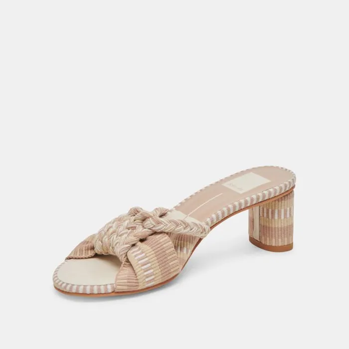 Dolce Vita Dallie Heels Natural Multi Woven Women Heels