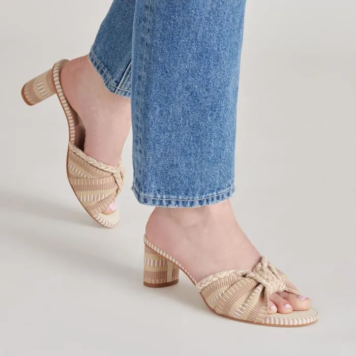 Dolce Vita Dallie Heels Natural Multi Woven Women Heels