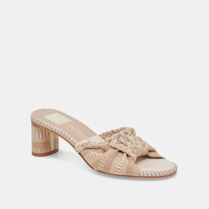 Dolce Vita Dallie Heels Natural Multi Woven Women Heels