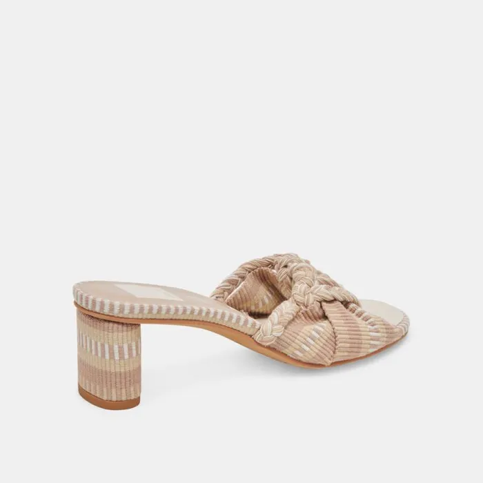 Dolce Vita Dallie Heels Natural Multi Woven Women Heels