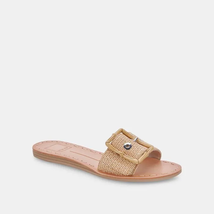 Dolce Vita Dasa Sandals Warm Natural Raffia Women Sandals