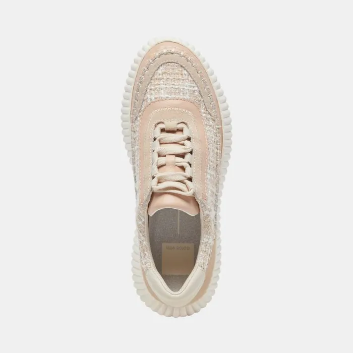 Dolce Vita Dolen Sneakers Ivory Multi Woven Women Sneakers