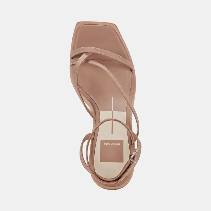 Dolce Vita Gemini Wedges Cafe Leather Women Sandals