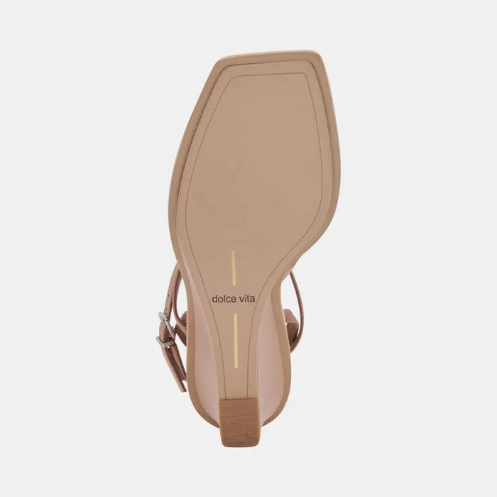 Dolce Vita Gemini Wedges Cafe Leather Women Sandals