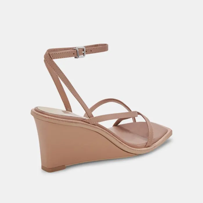 Dolce Vita Gemini Wedges Cafe Leather Women Sandals