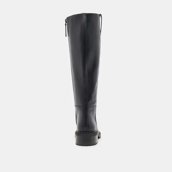 Dolce Vita Glory H2O Extra Wide Calf Boots Black Leather Women Boots and Booties