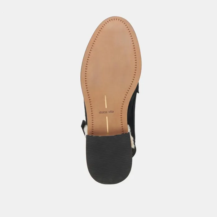 Dolce Vita Hardi Plush Loafers Black Nubuck Women Flats and Loafers