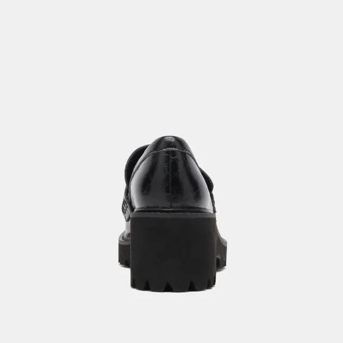 Dolce Vita Harlen Loafer Midnight Crinkle Patent Women Flats and Loafers