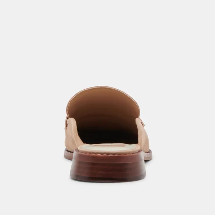 Dolce Vita Havan Loafers Camel Suede Women Mules and Clogs