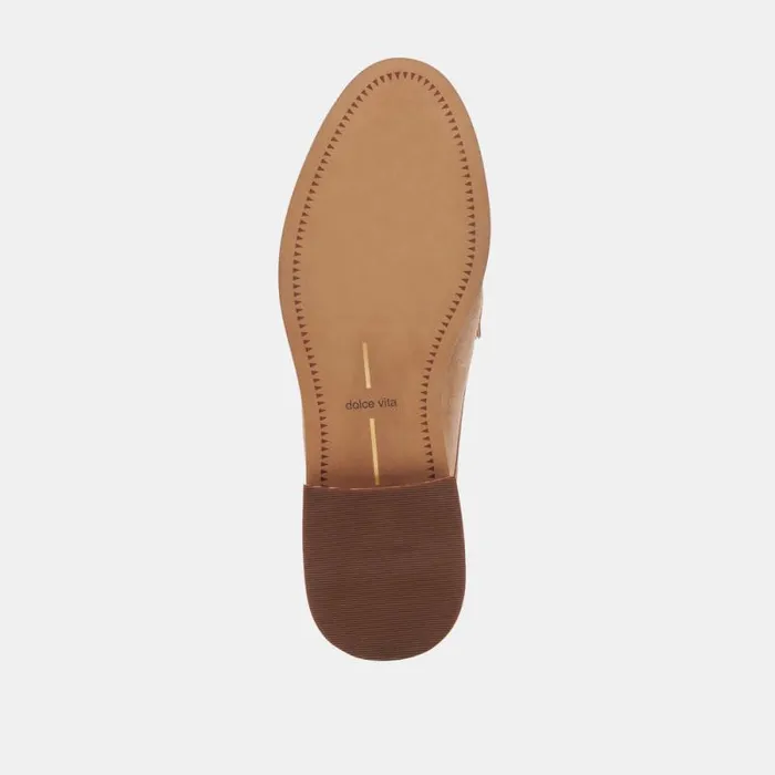 Dolce Vita Havan Loafers Camel Suede Women Mules and Clogs