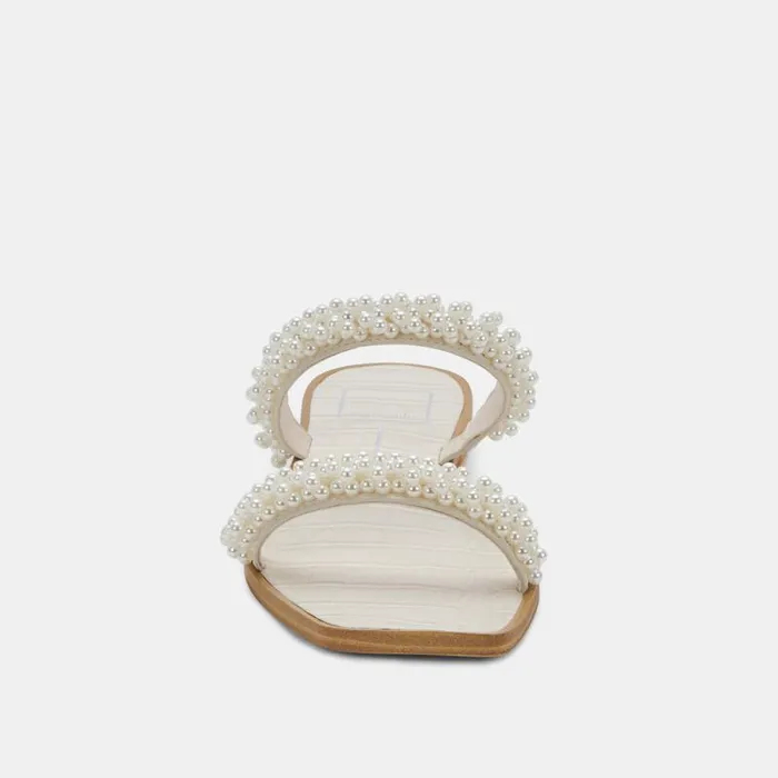 Dolce Vita Ivee Sandals Vanilla Pearls Women Sandals