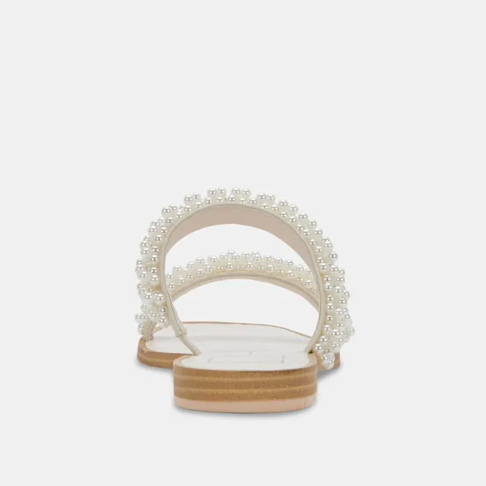Dolce Vita Ivee Sandals Vanilla Pearls Women Sandals