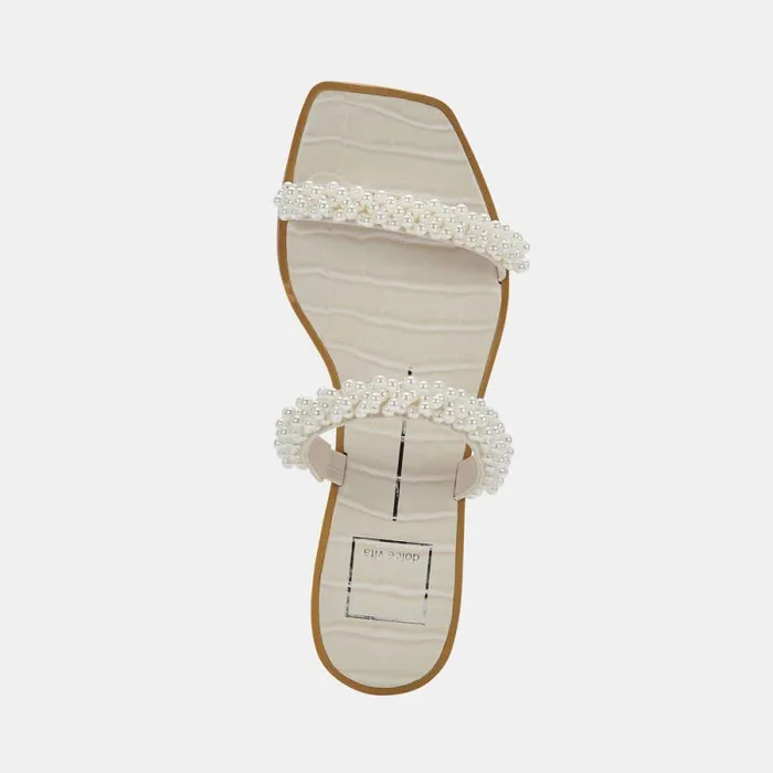 Dolce Vita Ivee Sandals Vanilla Pearls Women Sandals