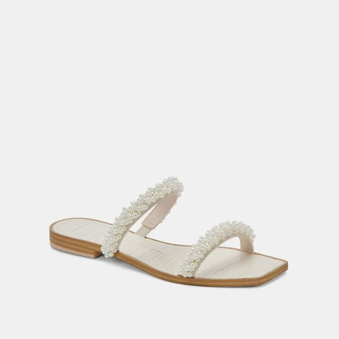 Dolce Vita Ivee Sandals Vanilla Pearls Women Sandals
