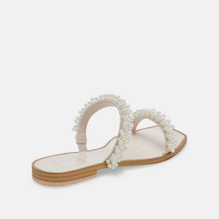 Dolce Vita Ivee Sandals Vanilla Pearls Women Sandals