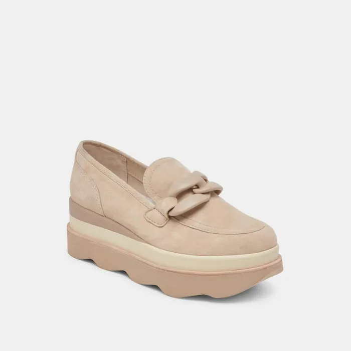 Dolce Vita Jaksen Sneakers Dune Suede Women Flats and Loafers