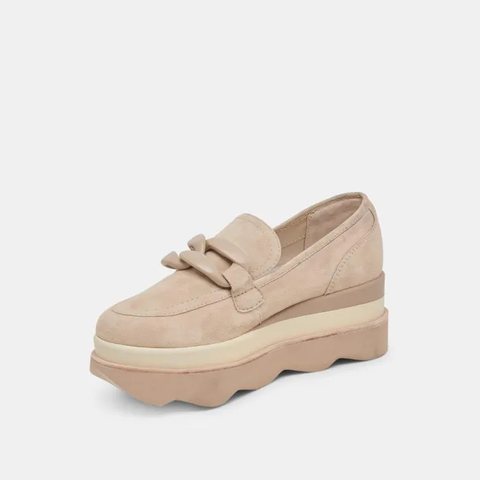 Dolce Vita Jaksen Sneakers Dune Suede Women Flats and Loafers