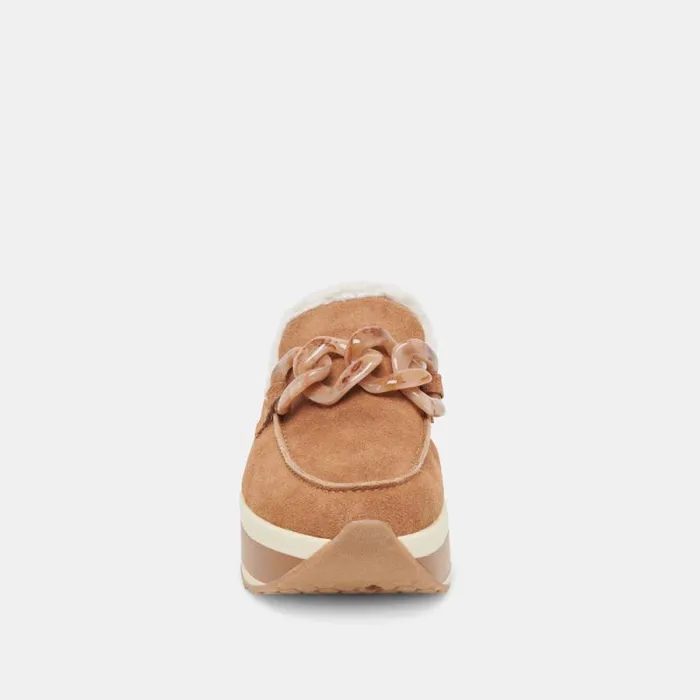 Dolce Vita Jamey Plush Sneakers Pecan Suede Women Sneakers