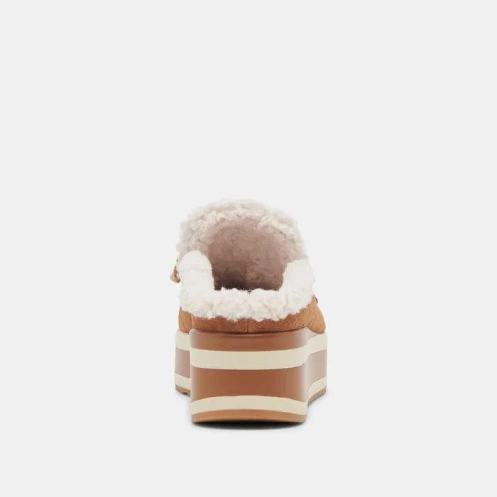 Dolce Vita Jamey Plush Sneakers Pecan Suede Women Sneakers