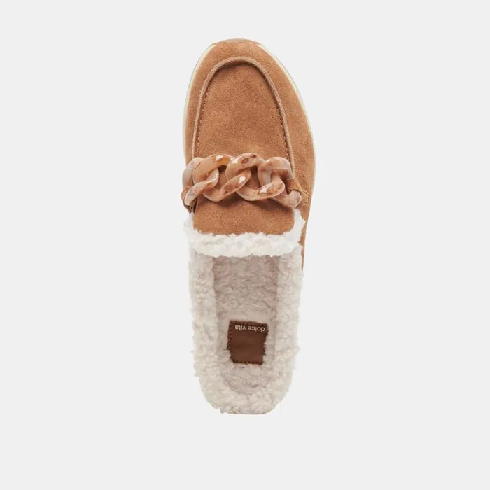 Dolce Vita Jamey Plush Sneakers Pecan Suede Women Sneakers