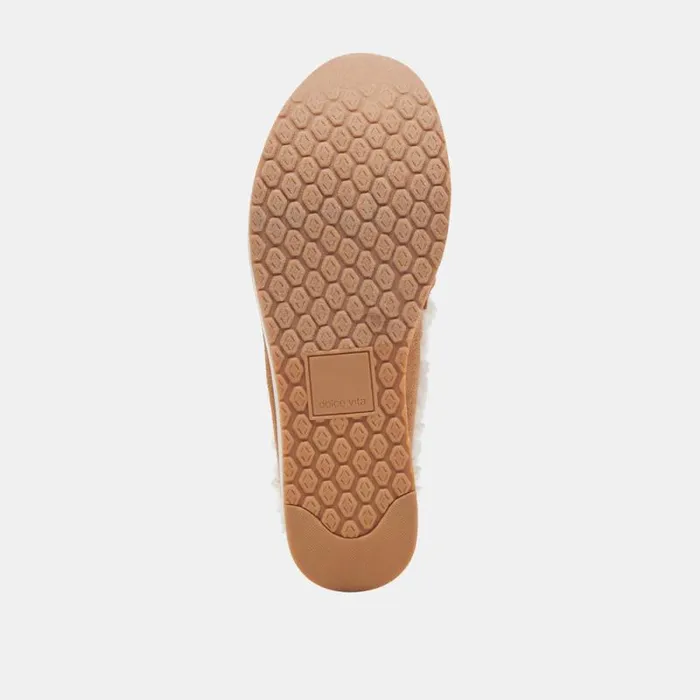 Dolce Vita Jamey Plush Sneakers Pecan Suede Women Sneakers