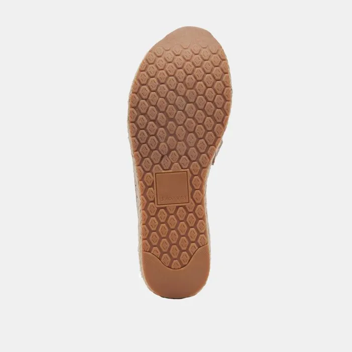 Dolce Vita Jhenee Espadrille Sneakers Taupe Perforated Suede Women Sneakers