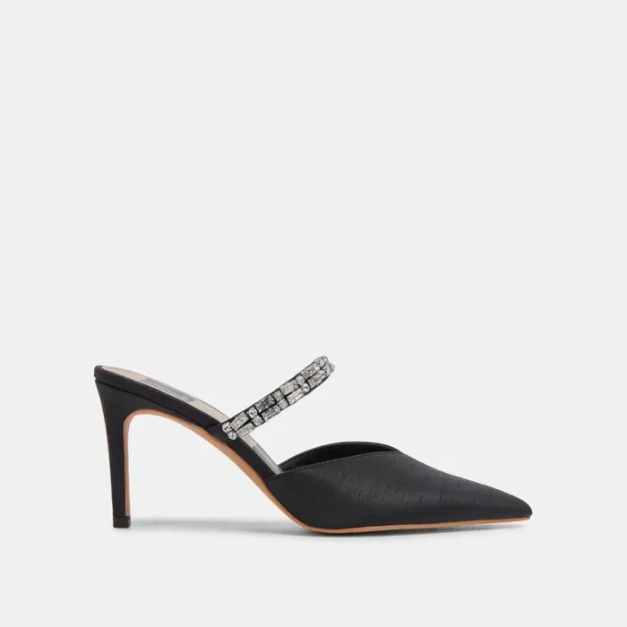 Dolce Vita Kanika Rhinestone Heels Black Rhinestone Women Heels