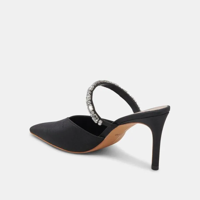 Dolce Vita Kanika Rhinestone Heels Black Rhinestone Women Heels