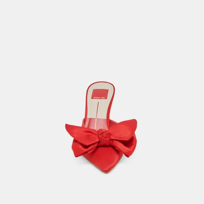 Dolce Vita Kayli Heels Red Satin Women Heels