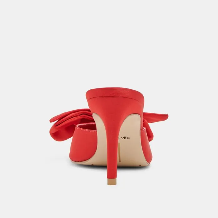 Dolce Vita Kayli Heels Red Satin Women Heels