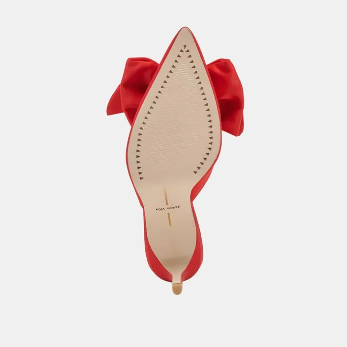 Dolce Vita Kayli Heels Red Satin Women Heels