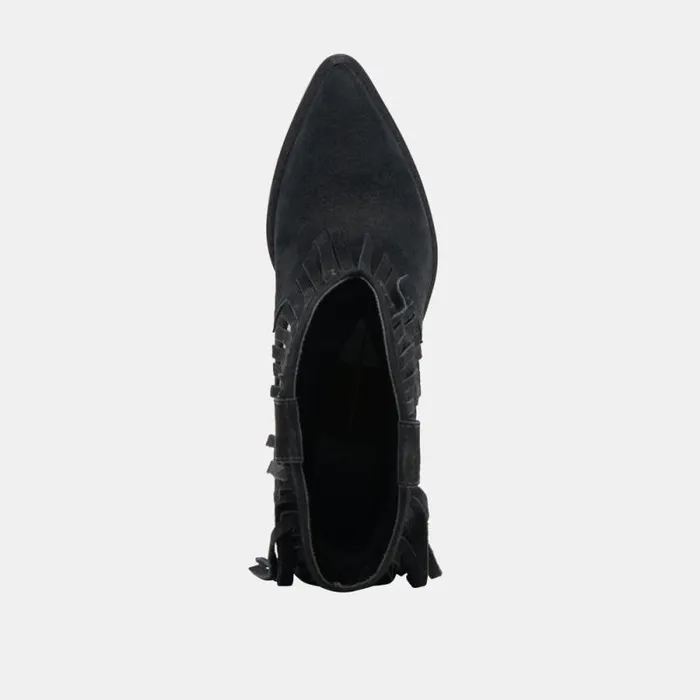 Dolce Vita Kaylie Boots Black Nubuck Women Boots and Booties