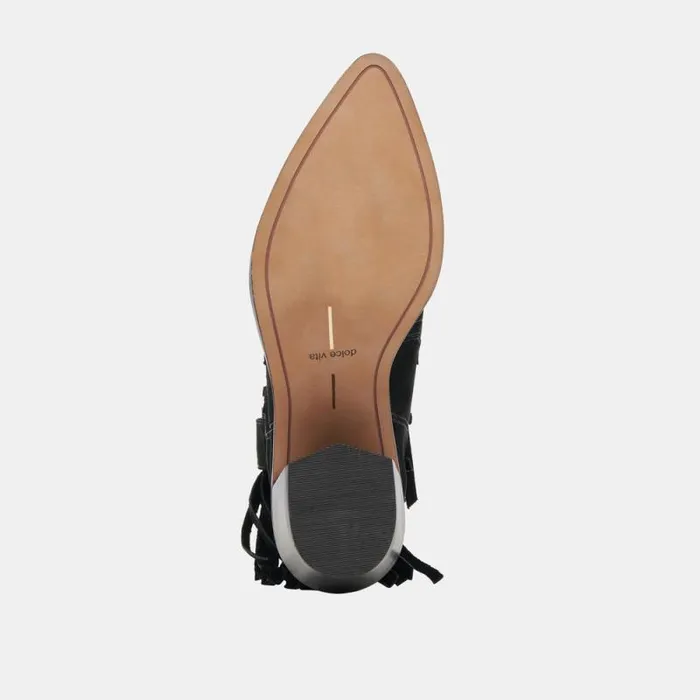 Dolce Vita Kaylie Boots Black Nubuck Women Boots and Booties