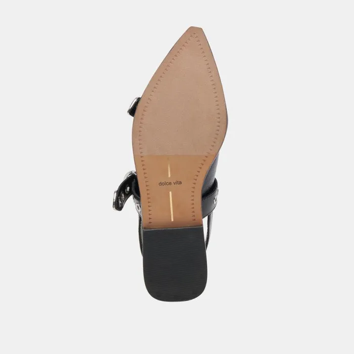 Dolce Vita Labell Flats Midnight Crinkle Patent Women Flats and Loafers