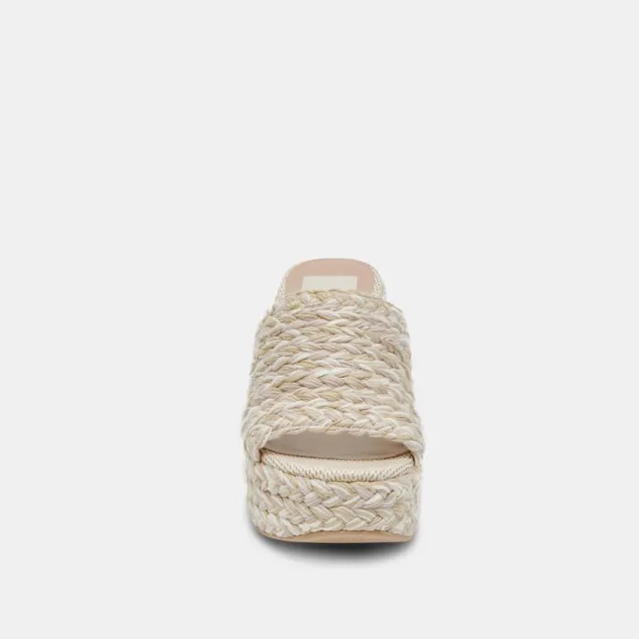 Dolce Vita Lady Heels Ivory Multi Woven Women Heels