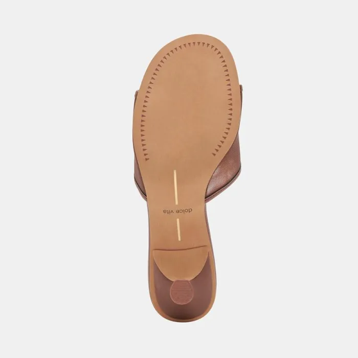 Dolce Vita Meeza Heels Espresso Mesh Women Sandals