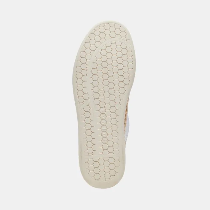 Dolce Vita Nicona Sneakers Silver Gold Embossed Leather Women Sneakers