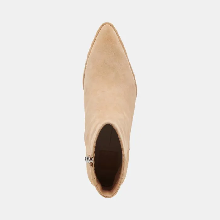 Dolce Vita Nonah Booties Tan Suede Women Boots and Booties