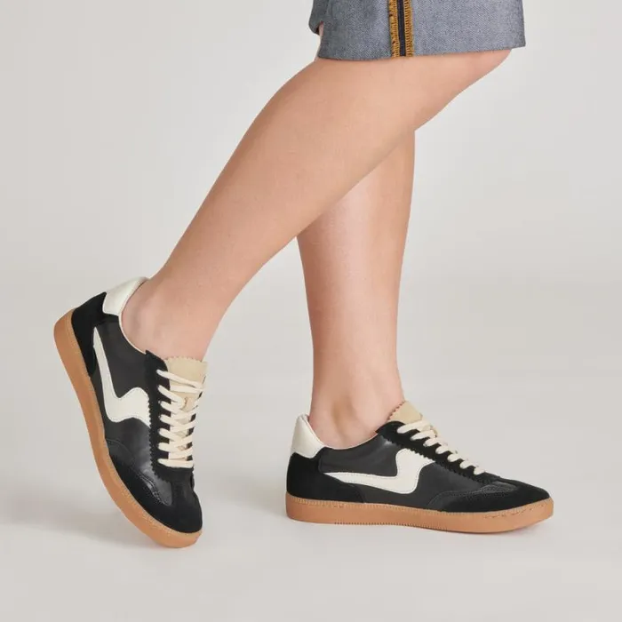 Dolce Vita Notice Sneakers Black Suede Women Sneakers